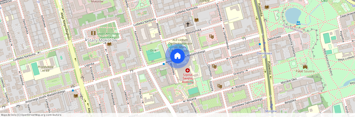 Mokotów, Antoniego Józefa Madalińskiego, Warszawa