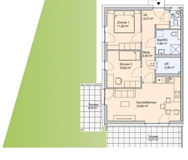 Geförderte Wohnung | Großzügige 3- Zimmerwohnung mit Garten im schö... - Photo 1