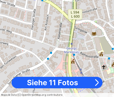 Helle 4-Zimmerwohnung in Leimen, EG mit Balkon und Einbauküche, auc... - Foto 1