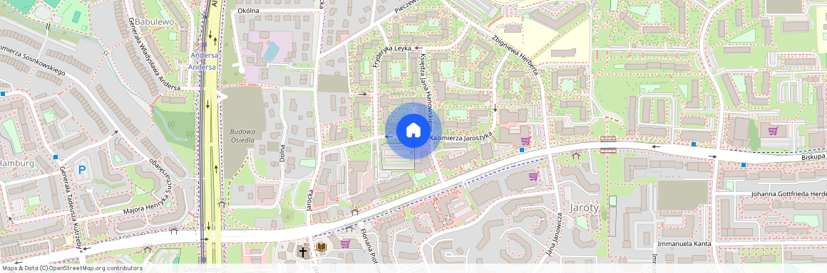 ul. Kazimierza Jaroszyka, Jaroty, Olsztyn, warmińsko-mazurskie