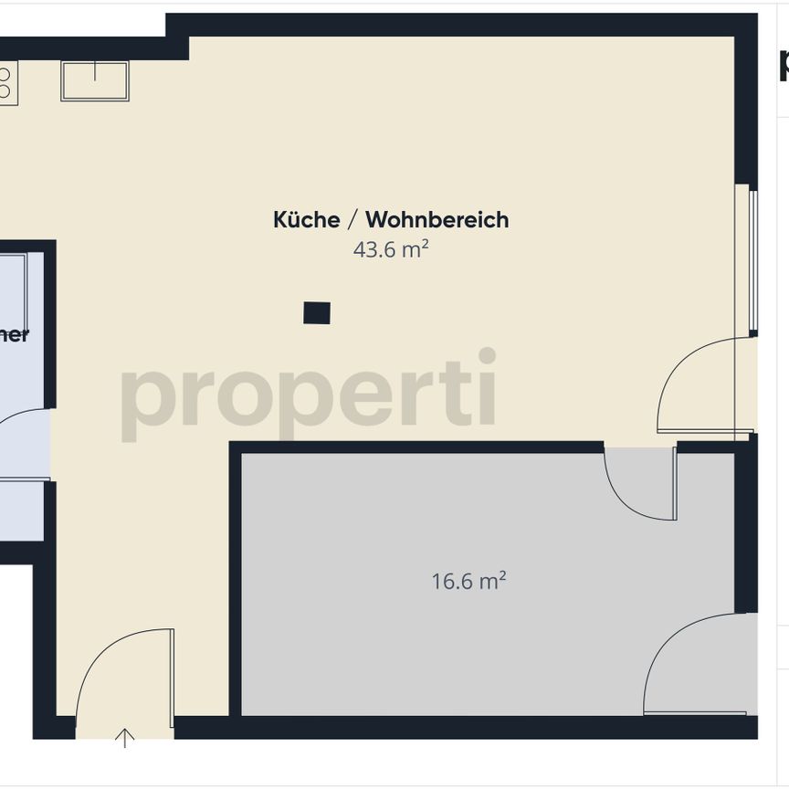 Modern 2.5-room apartment with balcony, Basel - Photo 1