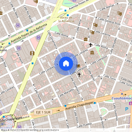 Renta de departamento Dinamarca, Colonia Juárez, C.P. 06600, Df / Cdmx