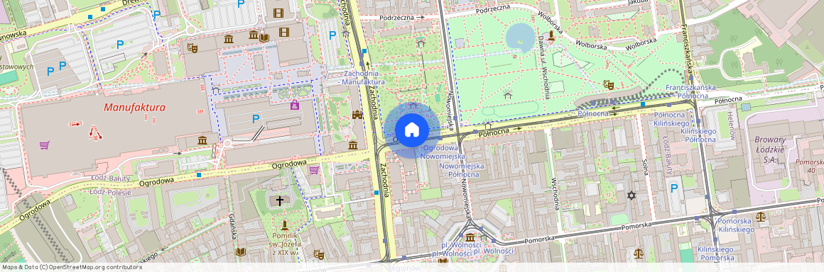 ul. Ogrodowa, Centrum, Śródmieście, Łódź, łódzkie