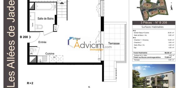F3 neuf en duplex avec 2 parking - Photo 2