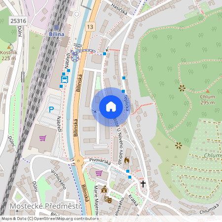 Sídliště U Nového nádraží, Bílina - Teplické Předměstí, okres Teplice