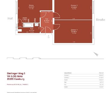 Schöne große 2 Zi.-Wohnung in Eimsbüttel - Photo 5