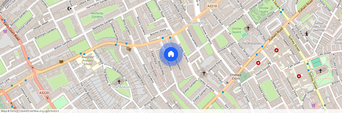 ROLAND GARDENS, SOUTH KEN SW7