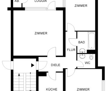 Einziehen und wohlfühlen - Geräumige 3-Zimmer-Wohnung im Obergeschoss // 2.OG rechts - Photo 2