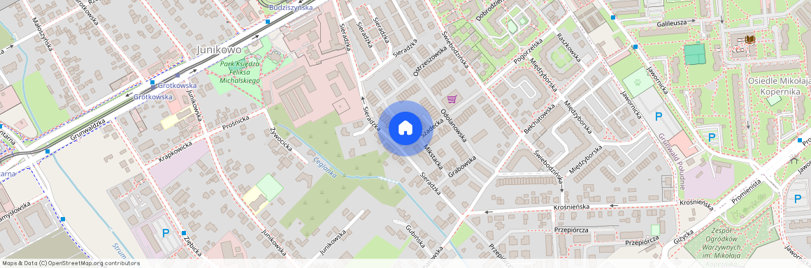 ul. Sieradzka, Junikowo, Grunwald, Poznań, wielkopolskie