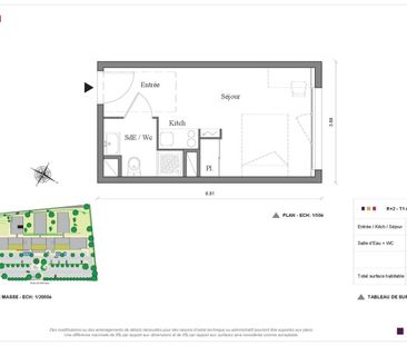 Location Appartement 1 pièce 19m² AUZEVILLE TOLOSANE 31320 - Photo 2