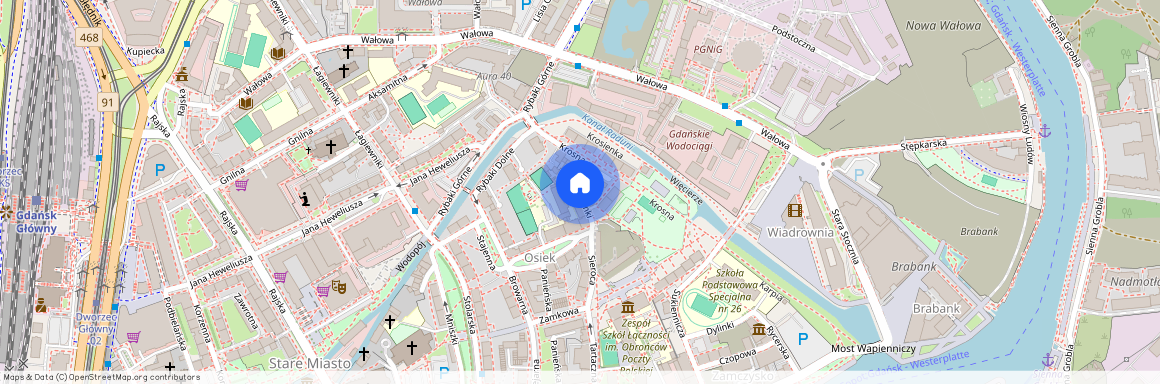 ul. Stare Domki, Śródmieście, Gdańsk, pomorskie