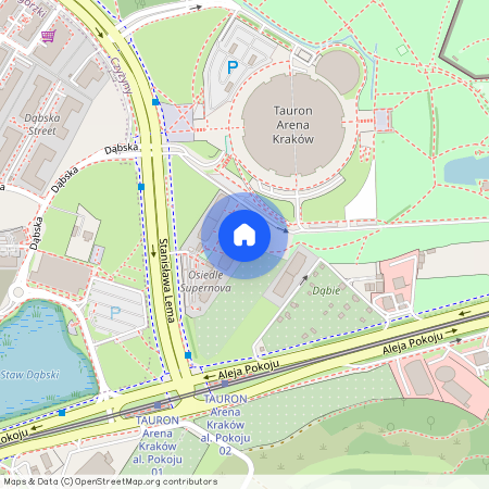 ul. Dąbska, Czyżyny, Czyżyny, Kraków, małopolskie