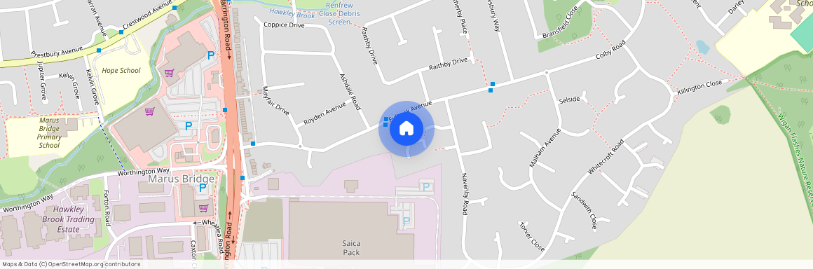 Spilsby Square, Hawkley Hall