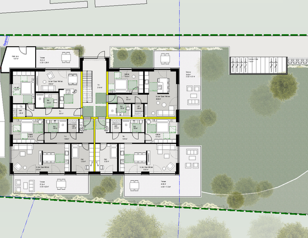 Neubau Penthouse Wohnung zu Vermieten in Vreden KFW 40 - Foto 1