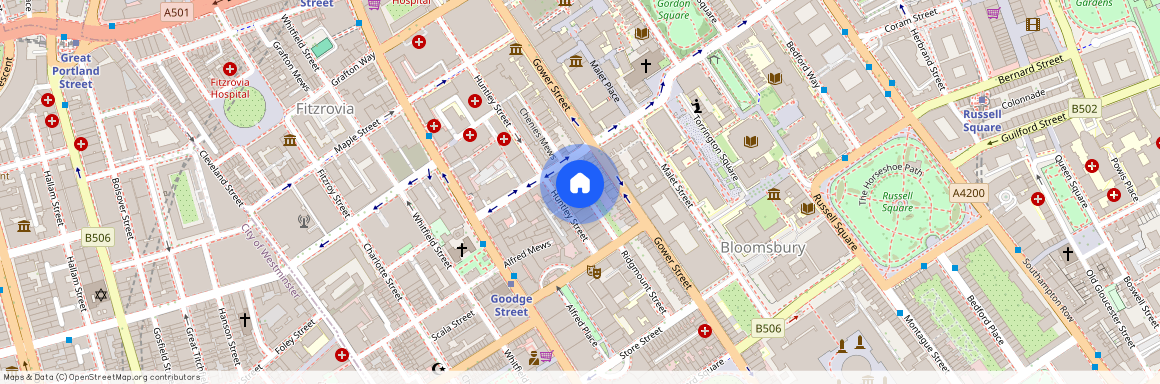 Ridgmount Gardens, Bloomsbury, WC1E