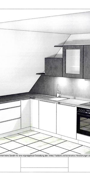 Attraktive 2-Zimmer-Dachgeschosswohnung mit Balkon und Einbauküche in der Innenstadt - Foto 1