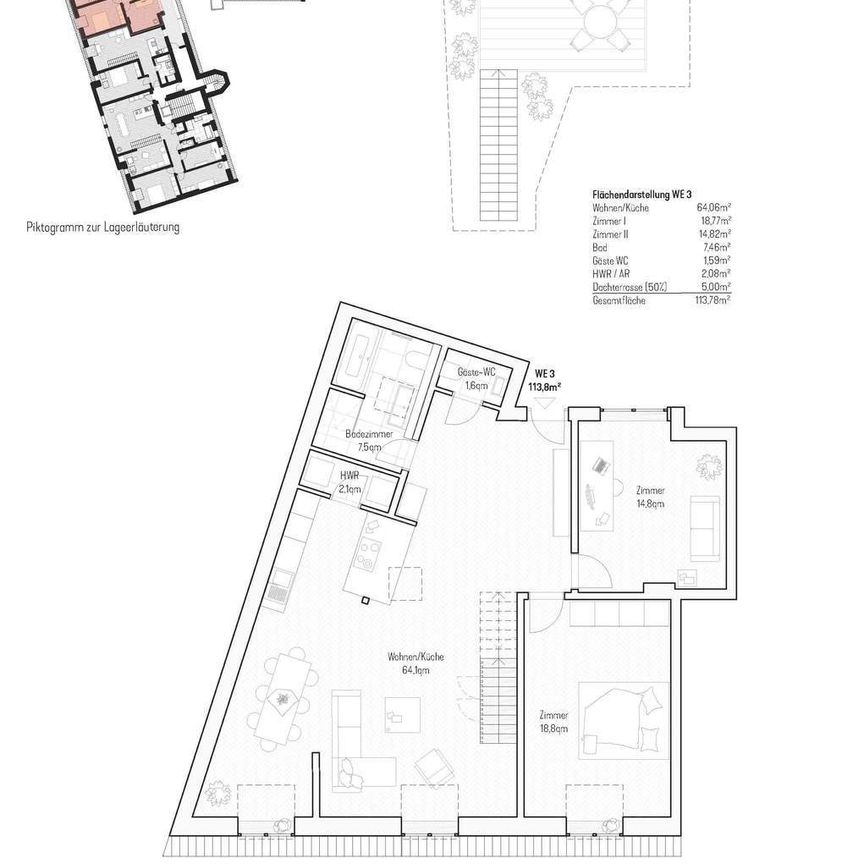 Erstbezug Neubau Dachgeschoßwohnung mit 360 Grad Blick nahe Kudamm mit Top Ausstattung - Photo 1