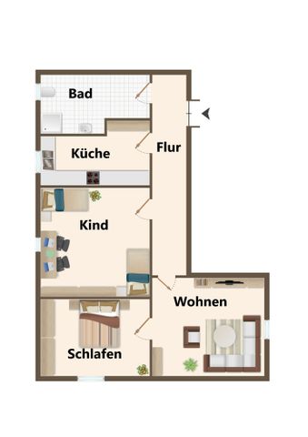 In Sanierung! 3-Zimmer-Wohnung für die kleine Familie - Photo 5