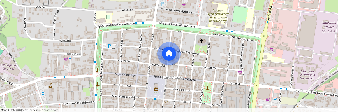 ul. Andrzeja Kmicica, Rawicz, Rawicz, rawicki, wielkopolskie