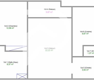 Location appartement 2 pièces, 56.35m², Bourges - Photo 4