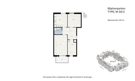 Odingårdene – Nyrenoveret 3 værelses lejlighed i et kvarter under forandring - Photo 4