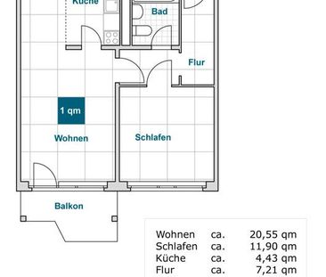 2-Zimmer-Wohnung - Photo 1