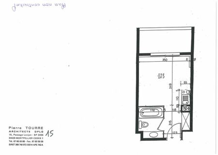 Studio 20.475 m², kitchenette équipée. - Photo 3