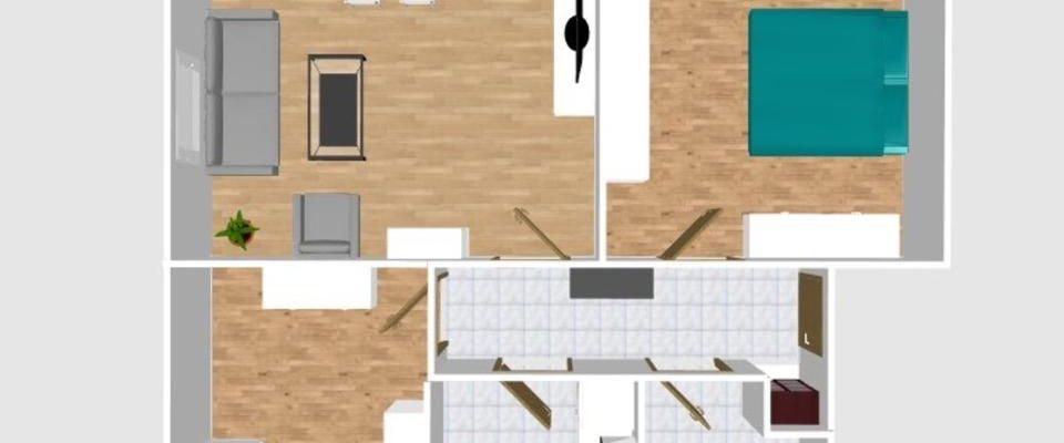 Tolle 3 Raumwohnung mit Balkon und Rollläden im Dachgeschoss in Welsleben - Foto 1