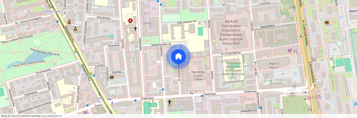 ul. Zakrzewska, Sielce, Mokotów, Warszawa, mazowieckie