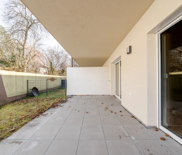 Barrierefreie Gartenwohnung mit Terrasse und Tiefgaragenparkplatz - Foto 1