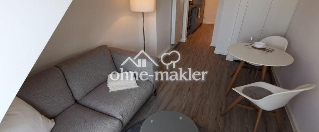 Wohnen über den Dächern von Düsseldorf - vollmöblierte und modernisierte 2-Zimmer Wohnung - Foto 1