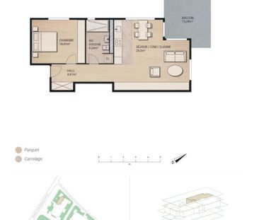 Bel appartement neuf de 2.5 pièces - Foto 2