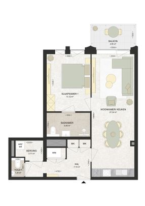 Appartement te huur: Kennedylaan 254 2035 TR Haarlem - Photo 1