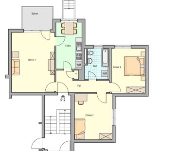 3 ZKB Wohnung mit Balkon in Trier-Ehrang - nur mit WBS! - Photo 4