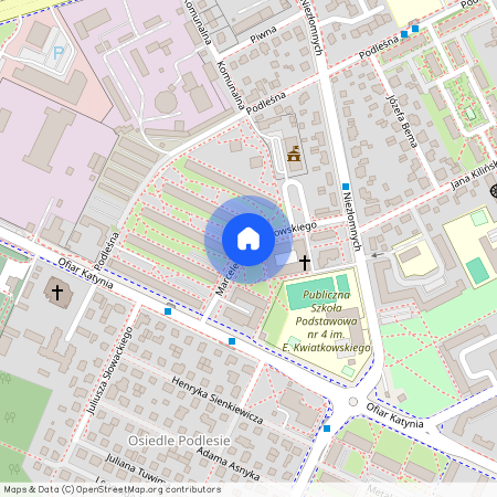 ul. Marcelego Siedlanowskiego, Stalowa Wola, stalowowolski, podkarpackie