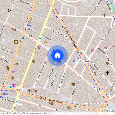 Cité Riverin et Rue du Chateau 75010 Paris (10e arrondissement)