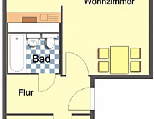 Wohnung, 2 Zimmer (55,23 m²) - Photo 1