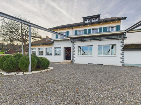 Charmante 2.5-Zimmer-Loftwohnung mit Cheminee im ehemaligen Restaurant Buchenegg, Stallikon - Foto 1