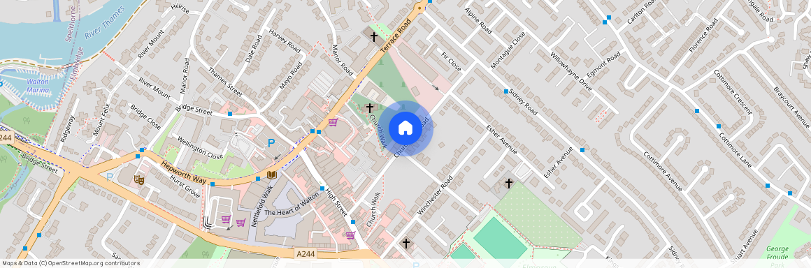 Churchfield Road, WALTON-ON-THAMES, Surrey, KT12