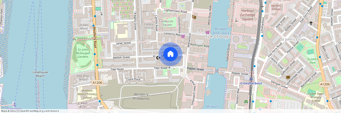 Mellish Street, Westferry, Canary Wharf, South Quay, London, E14 8PJ