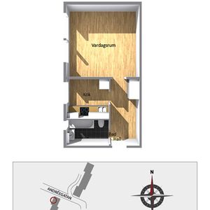 Andréegatan 3 A - Foto 3