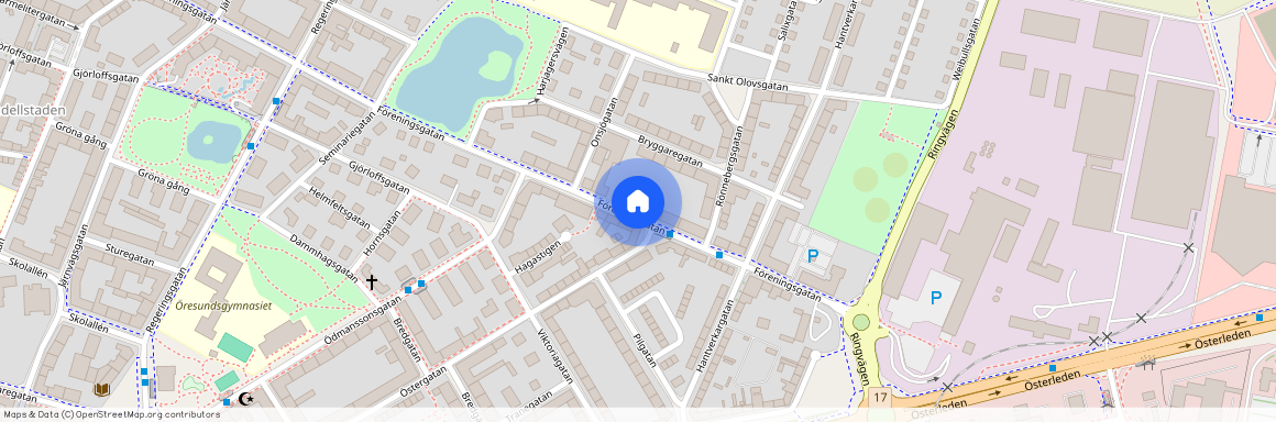 Föreningsgatan 167B, Öster