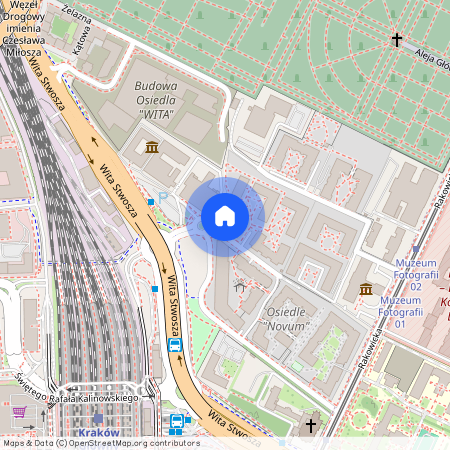 ul. Rakowicka, Przedmieście Warszawskie, Stare Miasto, Kraków, małopolskie