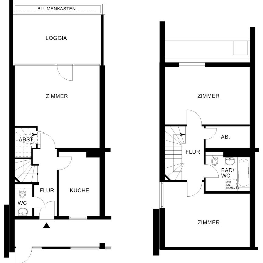 Maisonette Wohnung im Herzen von Westhagen // ZG 2.OG/3.OG 1. Mieteinheit von rechts - Photo 1