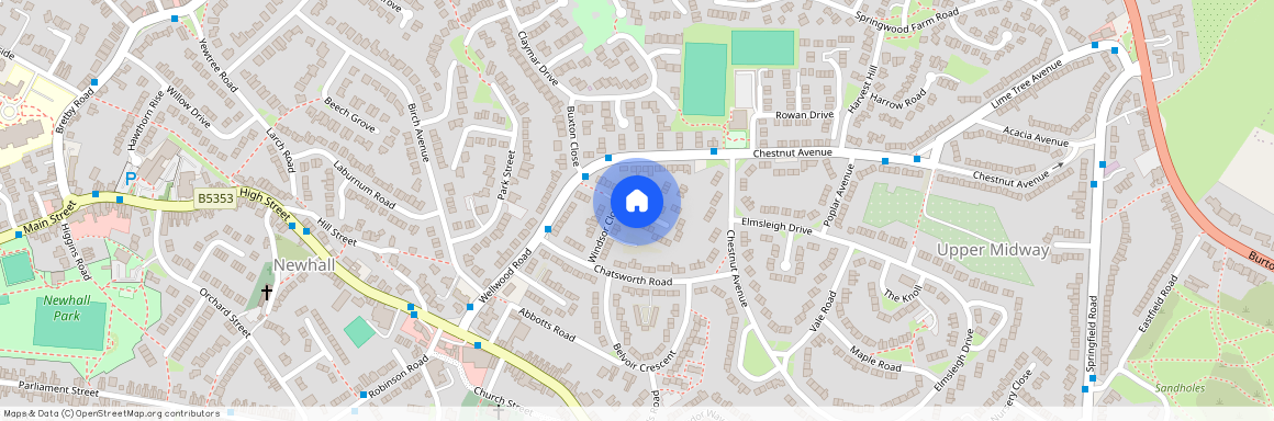 Windsor Close, Swadlincote, Derbyshire, DE11