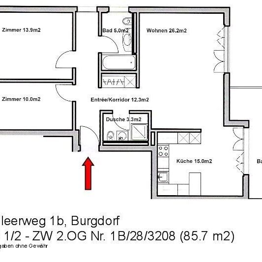 Moderne 3,5-Zimmer-Wohnung mit verglaster Loggia (1 Monat gratis) - Photo 1