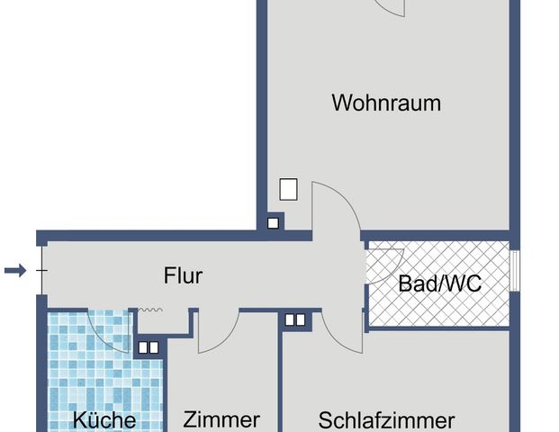Attraktive 3-Zimmer-Wohnung mit Balkon im 1. Obergeschoss - Foto 1