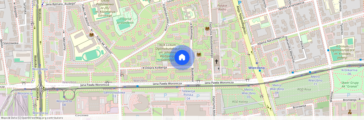 Warszawa, Mokotów, Woronicza