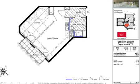 location Appartement T2 DE 42.37m² À SAVIGNY LE TEMPLE - Photo 4