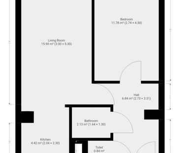 Pronájem bytu 2+kk 42 m2 - Фото 6